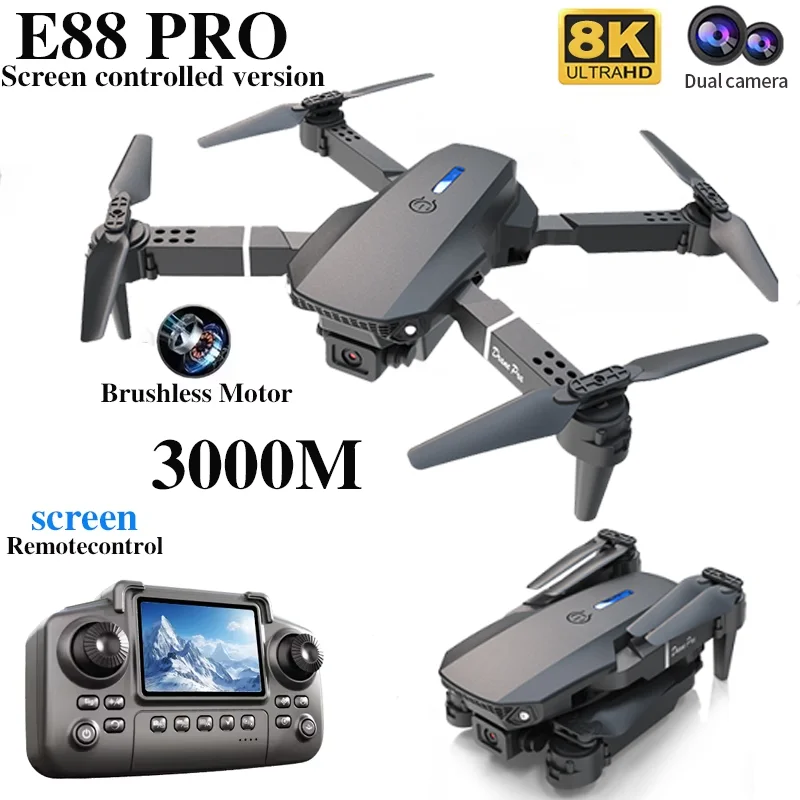 Drone Profissional E88 PRO com - Drone Camera Mount avaliação e preço