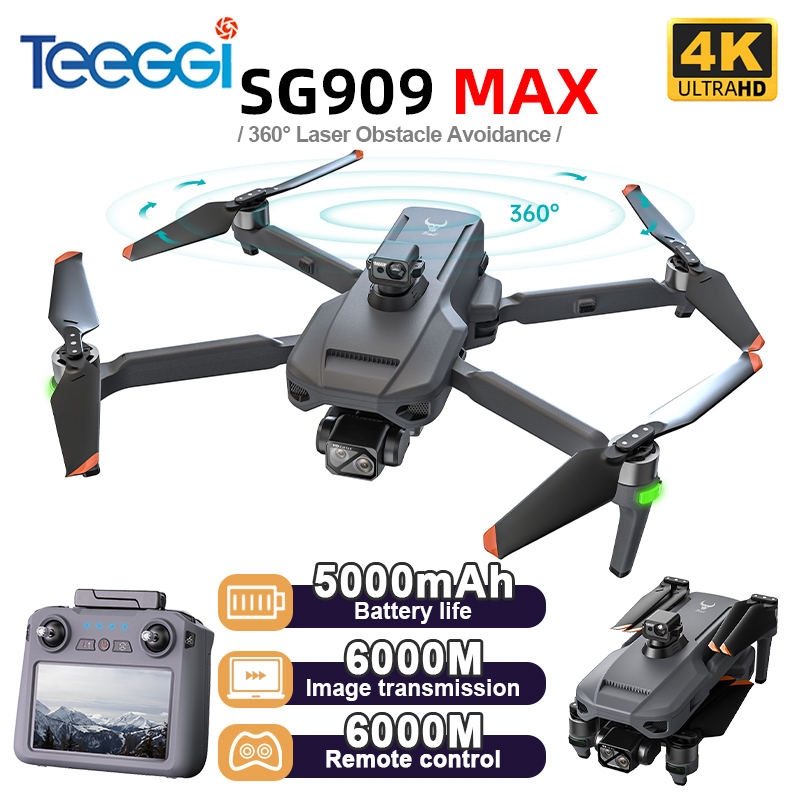 Drone Teeggi SG909 MAX GPS com - Drone Camera With Gimbal avaliação e preço