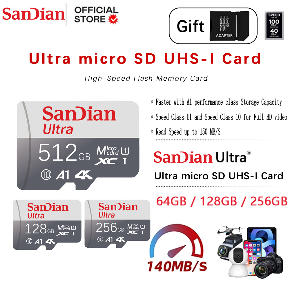 Cartão Micro TF SD de 128GB, C - Drone Camera Waterproof avaliação e preço